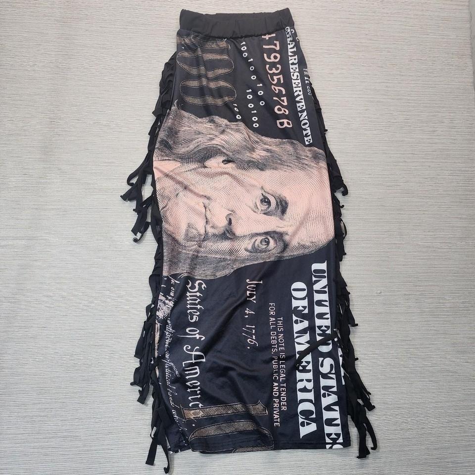 Black & White Fringe Skirt #Y2kfashion Sz S A4